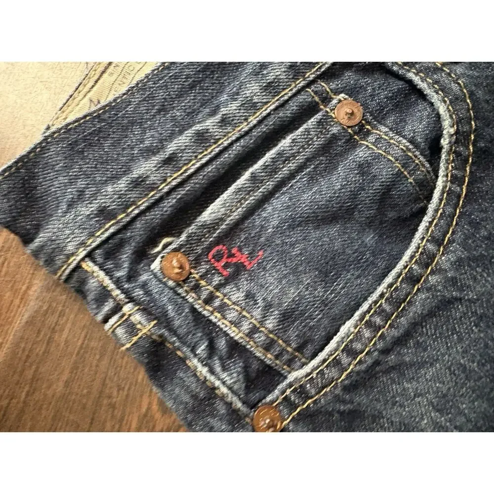 POLO RALPH LAUREN - Medium blue Varick slim straight fit men's jeans 34X34